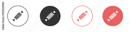 Candy-sweet icon simple flat graphic illustration.