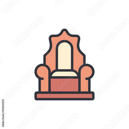 Majestic Throne Symbolizing Authority And Regal Elegance On Transparent