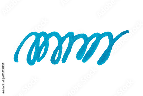 Realistic rough black marker. Set of ink lines. The doodle is drawn on a white isolated background with a black marker. Hand painted. Black marker on paper isolated on white background