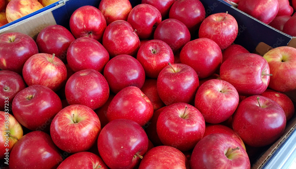 red apple at the market red apple at the market