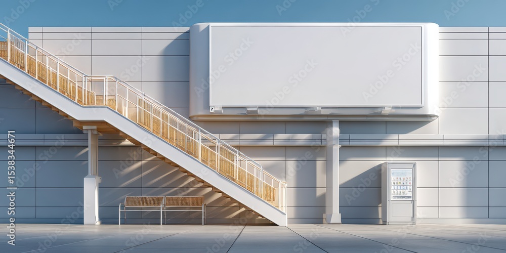 Fototapeta premium Blank billboard template mockup banner