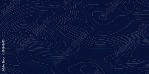 Orange and blue wavy abstract topographic map contour, lines Pattern background. Topographic map and landscape terrain texture grid. Wavy banner and color geometric form. Vector illustration.	
