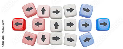 Fotografi Two leaders with employees positioned between them, highlighting influence, management, and the competitive confrontation between managers