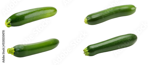 Collection of fresh cucumber