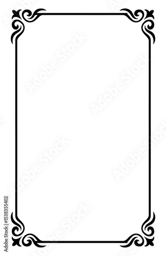 Frame Margin vector ornament