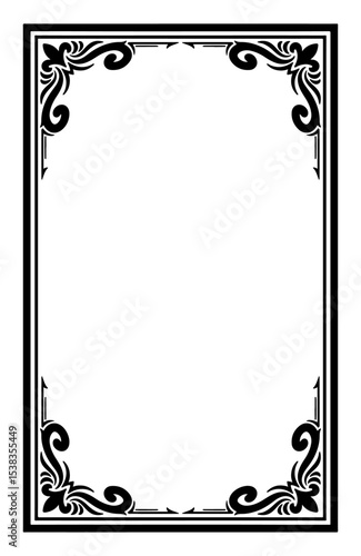 Frame Margin vector ornament