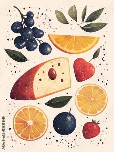 stylized pastry
