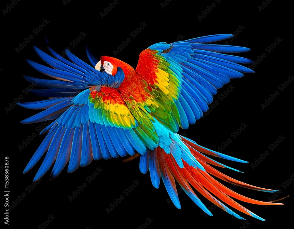 Fototapeta premium blue and yellow macaw