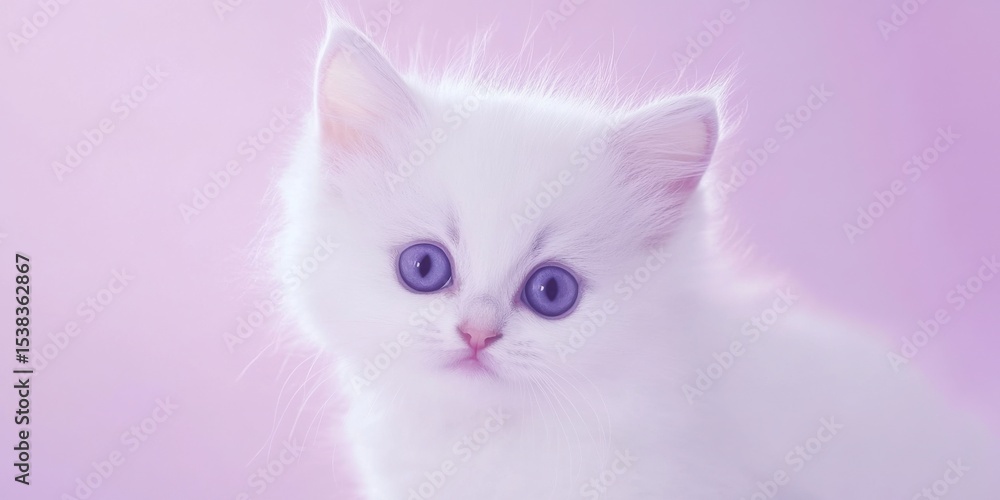 Obraz premium 子猫 背景