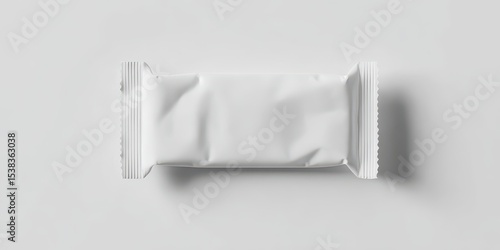 Blank white snack bar mockup banner