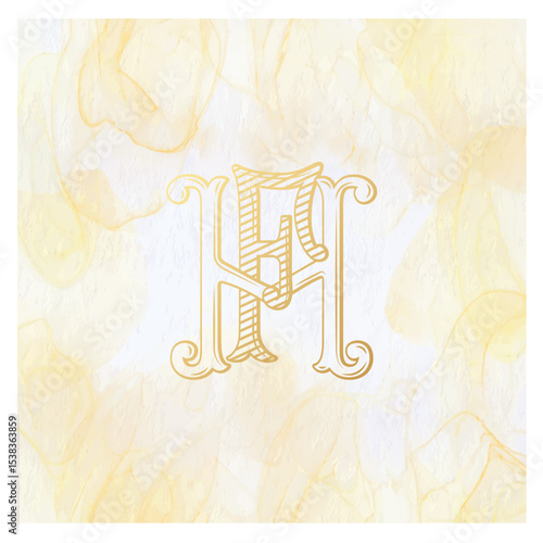 HF,FH, logo HF, Letter HF,  Monogram HF,Wedding Monogram, Wedding Logo, Logo Design , Monogram Vintage