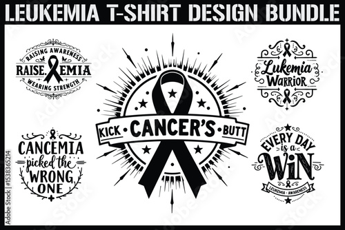 Leukemia Awareness T-Shirt Design Bundle