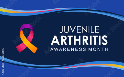 Vector illustration on the theme of Juvenile Arthritis awareness months observed each year during July. Best for banners, posters and social media.