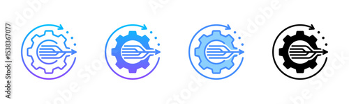 Automation Multi Style Icon Set