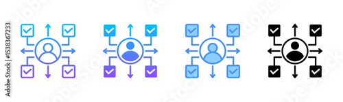 Multitasking Multi Style Icon Set