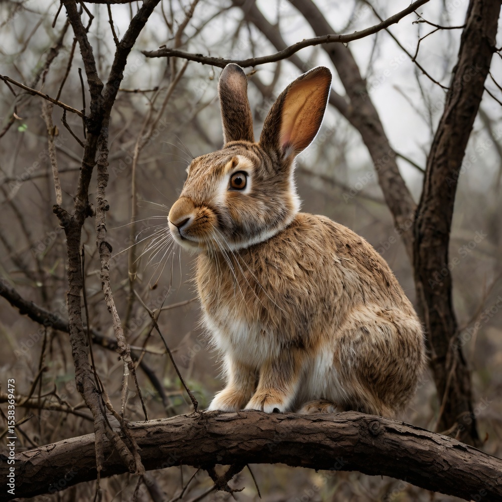 Fototapeta premium rabbit in the forest