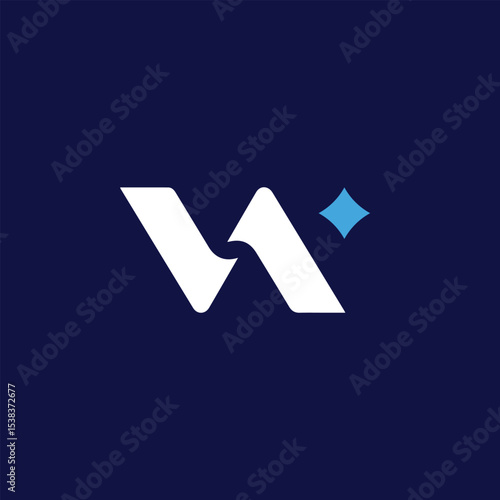 Modern, Abstract Letter "W" Logo Design.