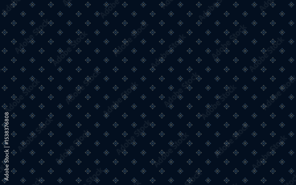 Seamless abstract geometric pattern with mini square cross composition in blue n gray on dark blue background. Vector illustration, for masculine shirt lady dress cloth cover decoration all over print Seamless abstract geometric pattern with mini square cross composition in blue n gray on dark blue background. Vector illustration, for masculine shirt lady dress cloth cover decoration all over print