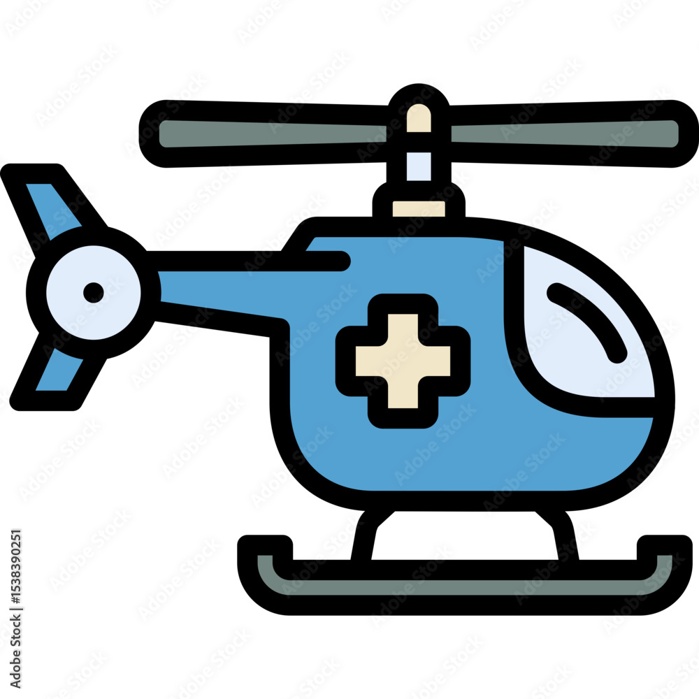 Fototapeta premium helicopter icon