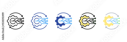 Reengineering Multi Style Icon Set