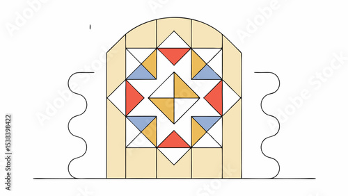 Geometric Patterned Archway