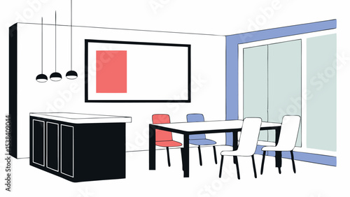 Minimalist Modern Dining Room Interior Design