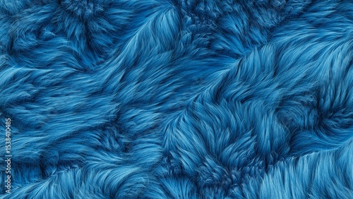 Fotografie 3d rendering, abstract background of animal fur, blue short hair, hairy texture