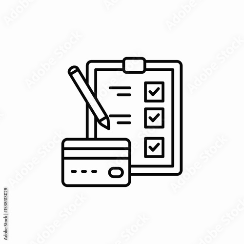 card checklist icon sign vector