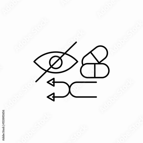 medicine sight icon sign vector