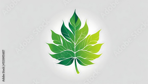 Green leaves and plants on a verdant or dark background, symbolizing nature, growth, and eco-friendly design