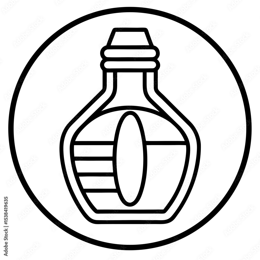 Syrup Bottle Design icon vector Syrup Bottle Design icon vector
