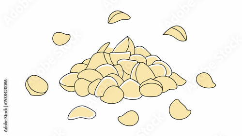 Pile of Macadamia Nuts