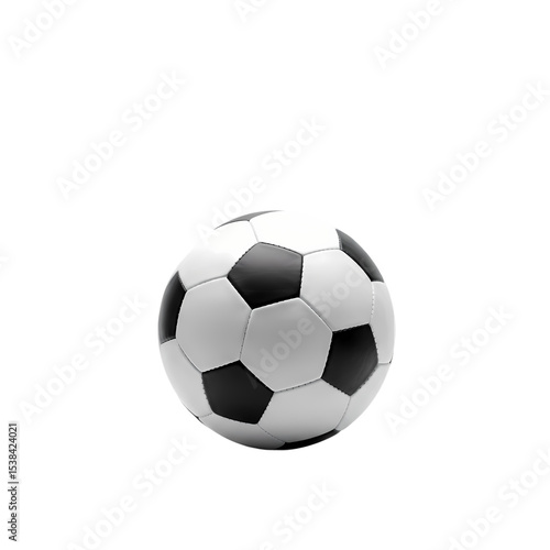 Wallpaper Mural Suspended Soccer Sphere Black and White Precision isolated on transparent baackground Torontodigital.ca