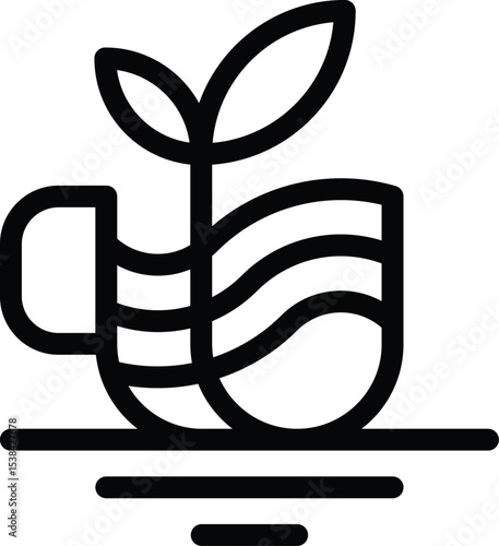 Vector illustration of a snake is a finance symbol art