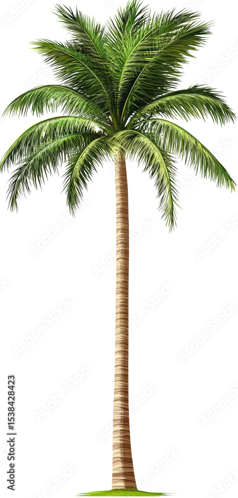 Obraz premium Majestic Palm Tree Illustration
