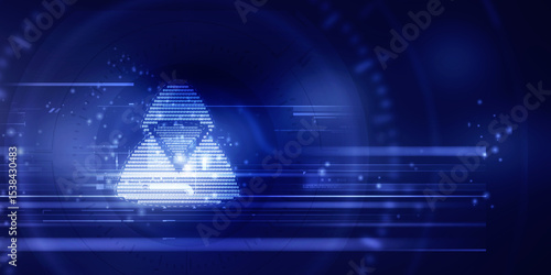 2d illustration Cyber crime and internet privacy hacking. Network security, Cyber attack, Computer Virus, Ransomware, and Malware Concept
