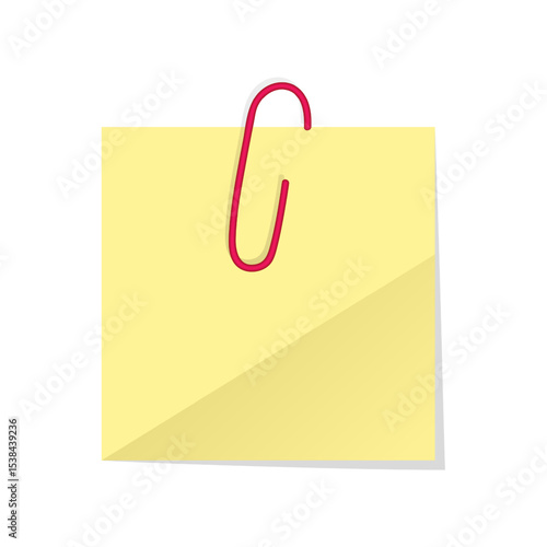Memo note with pushpin Vector format 