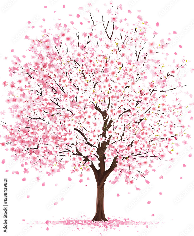 Fototapeta premium Beautiful Cherry Blossom Tree in Springtime