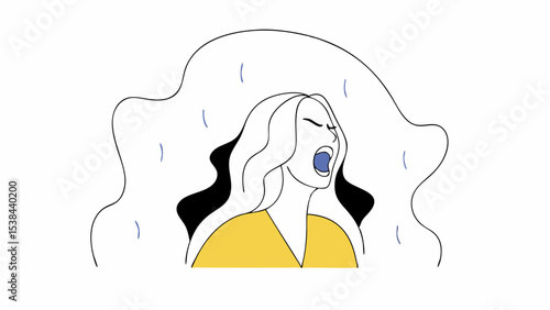 Woman Screaming, Stress, Anxiety, Mental Health