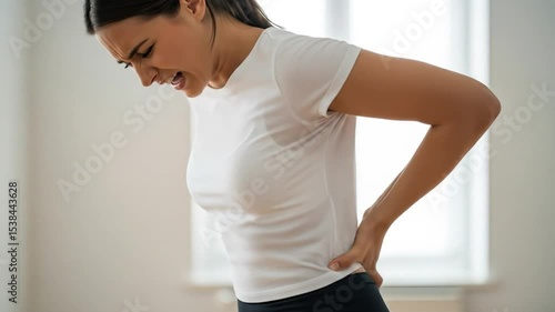 person who is suffering from back pain, Sciatic Nerve Inflammation or Lower Back Pain
