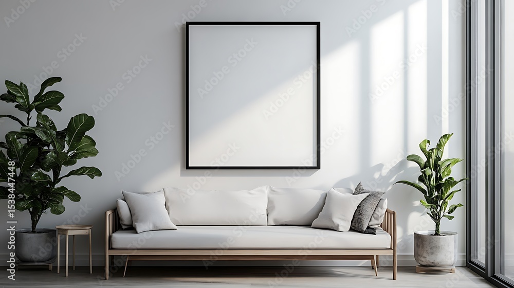 Fototapeta premium modern living room with sofa