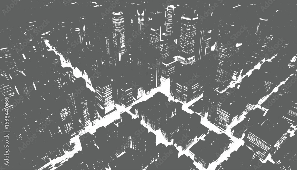 Obraz premium light form building city background vector , vector light from building isometric