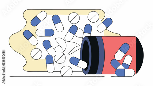 Spilled Pills from Bottle