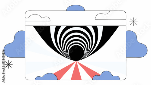 Abstract Vortex Leading to Light