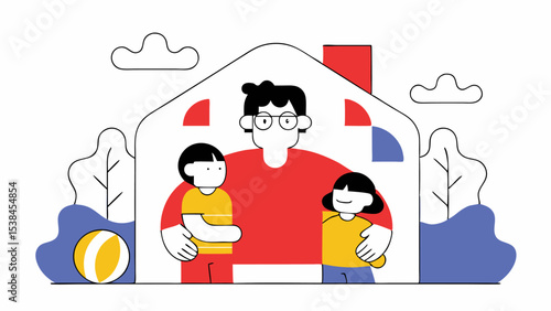 Happy Family at Home