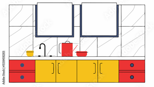 Modern Kitchen Cabinets and Backsplash