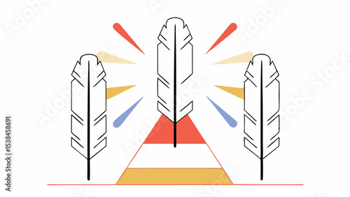 Abstract Feather Design