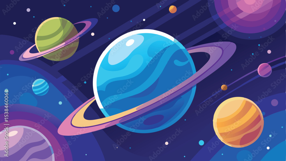 Fototapeta premium planet star moon sky