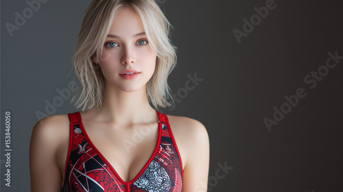 水泳, 美女, 女性, 水着, 美しい, 顔, モデル