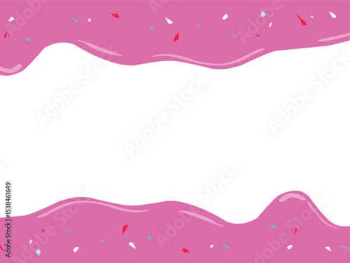 Pink frosting liquid dripping bakery sugar frame background  (20250616104708) [Converted].eps